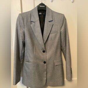 Zara gray blazer fitted cut size M